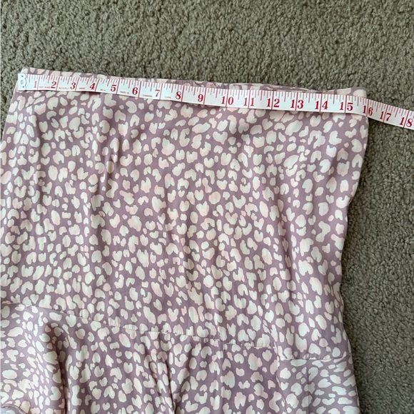 Intimately Free People Pink Animal Print A-Line mini skirt size large - Picture 7 of 8